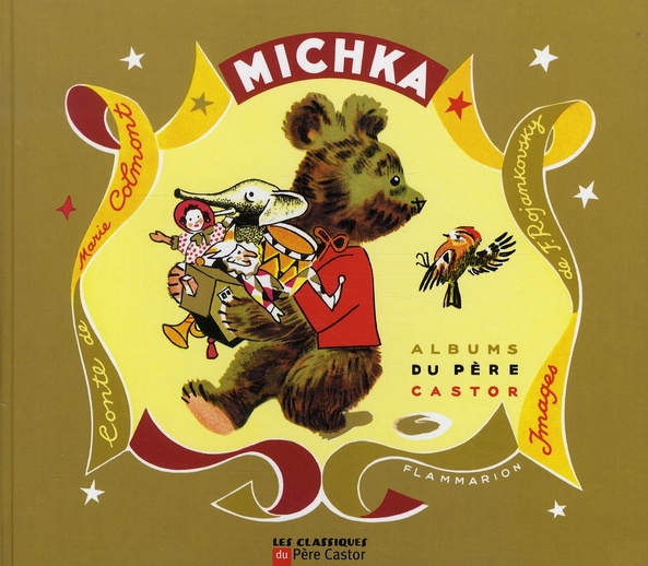 Michka. Avec une peluche