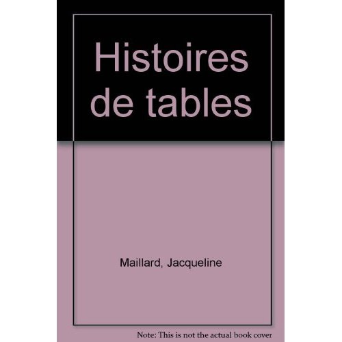 Histoires de tables