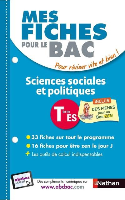 Mes fiches ABC du bac sciences sociales et politiques terminal ES