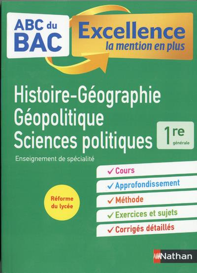 Histoire-Géographie, Géopolitique, Sciences politiques Enseignement de spécialité 1re. Edition 2019