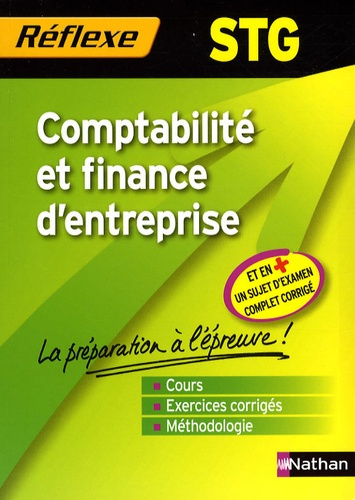 Comptabilité et finance d'entreprise Tle STG