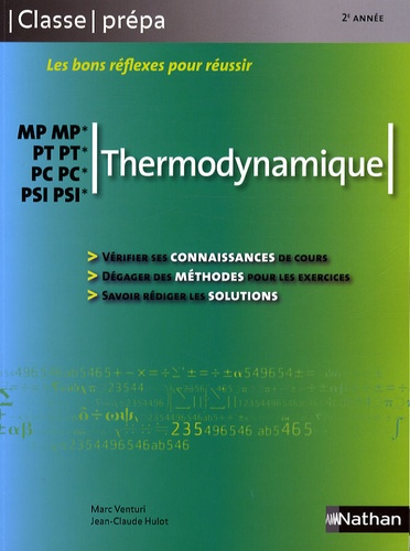 Thermodynamique MP-MP*-PT-PT*-PC-PC*-PSI-PSI*