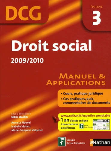Droit social 2009/2010. Manuel et applications