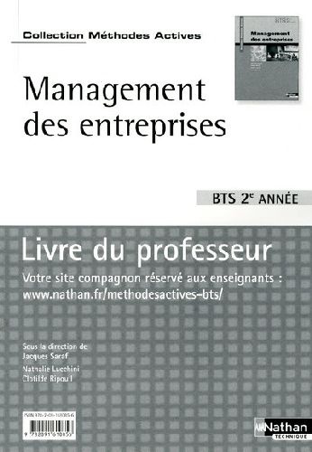 Management des entreprises BTS 2e année. Livre du professeur