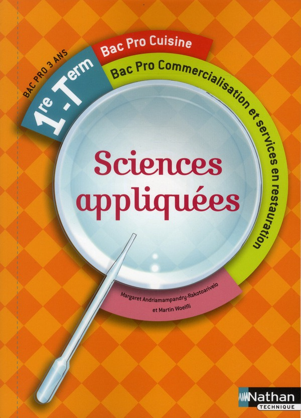 Sciences appliquées 1re Tle Bac Pro Cuisine