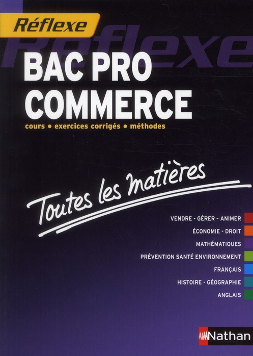 Toutes les matières Bac Pro commerce