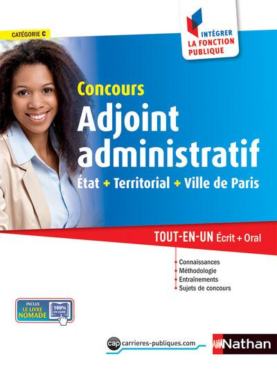 CONCOURS ADJOINT ADMINISTRATIF ETAT TERRITORIAL VILLE DE PARIS INTEGRER LA FONCTION PUBLIQUE