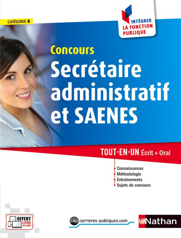 Concours secrétaire administratif et SAENES, catégorie B numéro 1. Edition 2016
