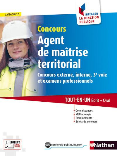 Concours Agent de maîtrise territorial. Concours externe, interne, 3e voie et examen professionnel