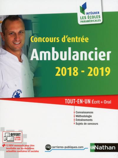 Concours d'entrée ambulancier. Edition 2018-2019