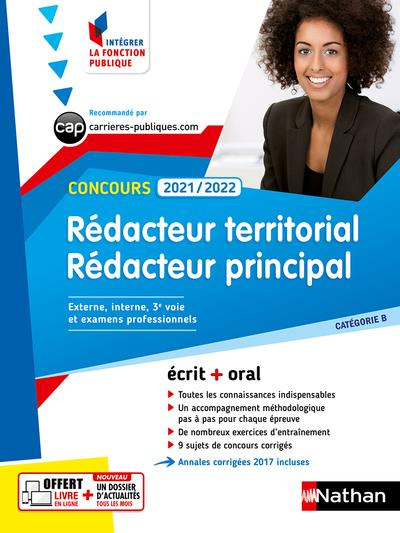 CONCOURS REDACTEUR TERRITORIAL ET REDACTEUR PRINCIPAL - CATEGORIE B (INTEGRER LA FONCTION PUBLIQUE)
