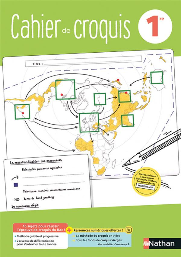 Cahier de croquis 1re. Edition 2021