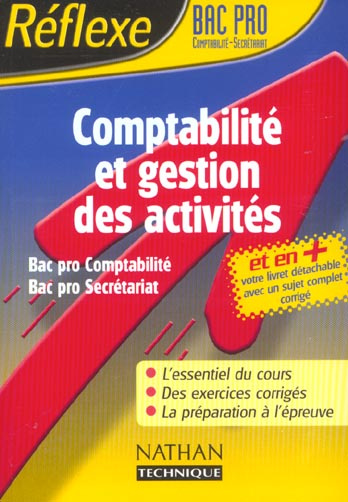 Comptabilité et gestion des activités Bac Pro
