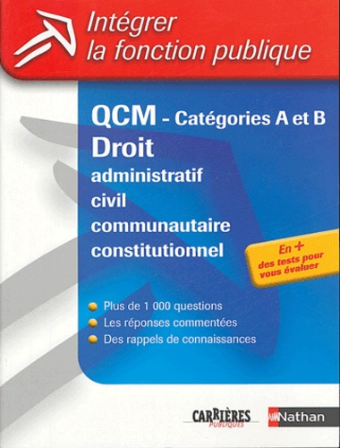 QCM DROIT CATEGORIES A ET B 2004