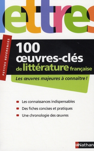 100 oeuvres-clés de la littérature française