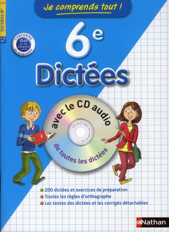 Dictée 6e. Avec 1 CD audio