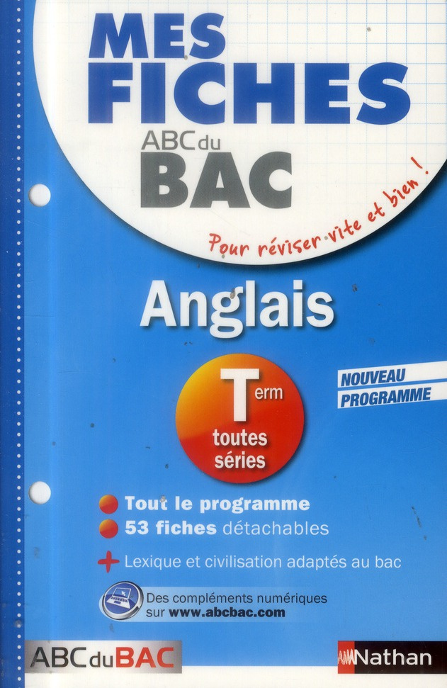 Anglais Tle toutes séries