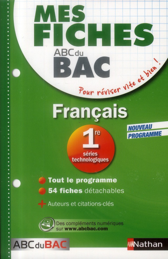 Français 1e séries technologiques