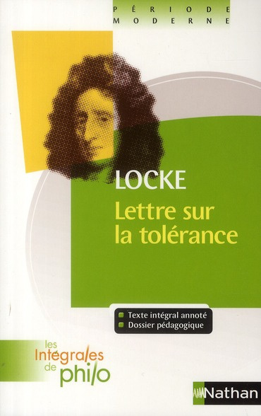 Lettre sur la tolérance