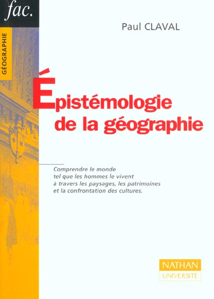 EPISTEMOLOGIE DE LA GEOGRAPHIE