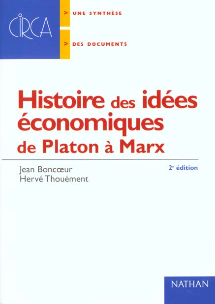 HISTOIRE DES IDEES ECONOMIQUES
