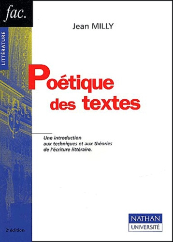 POETIQUE DES TEXTES