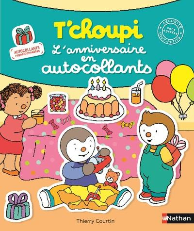 T'choupi l'anniversaire en autocollants
