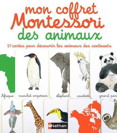 Mon coffret Montessori des animaux. 57 cartes pour découvrir les animaux des continents