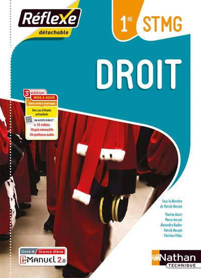 Droit 1re STMG. Livre   licence élève, Edition 2023