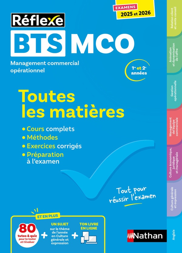 Management commercial opérationnel BTS MCO. Toutes les matières, Edition 2025-2026