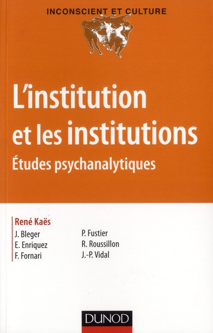 L'institution et les institutions