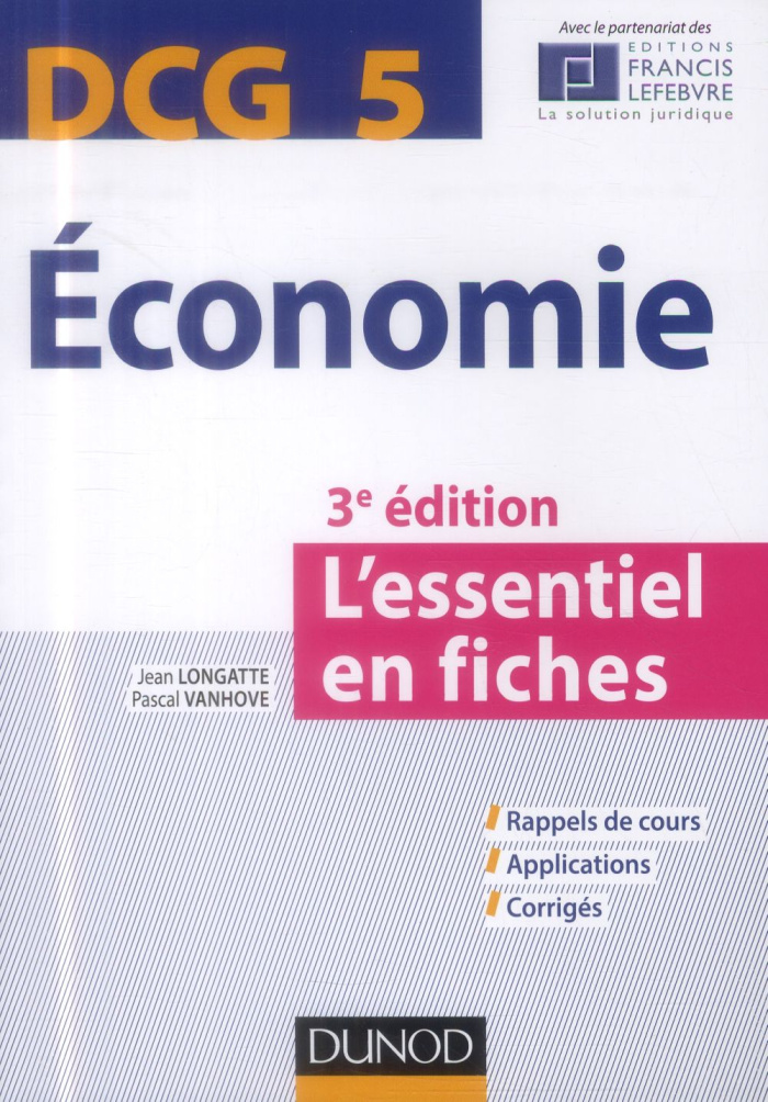 Economie DCG 5 l'essentiel en fiches