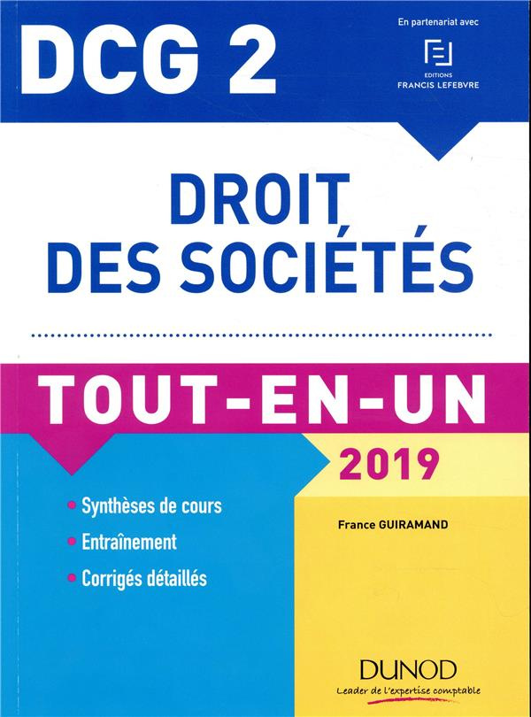 DCG 2 - DROIT DES SOCIETES - DCG 2 - DCG 2 - DROIT DES SOCIETES 2019 - TOUT-EN-UN