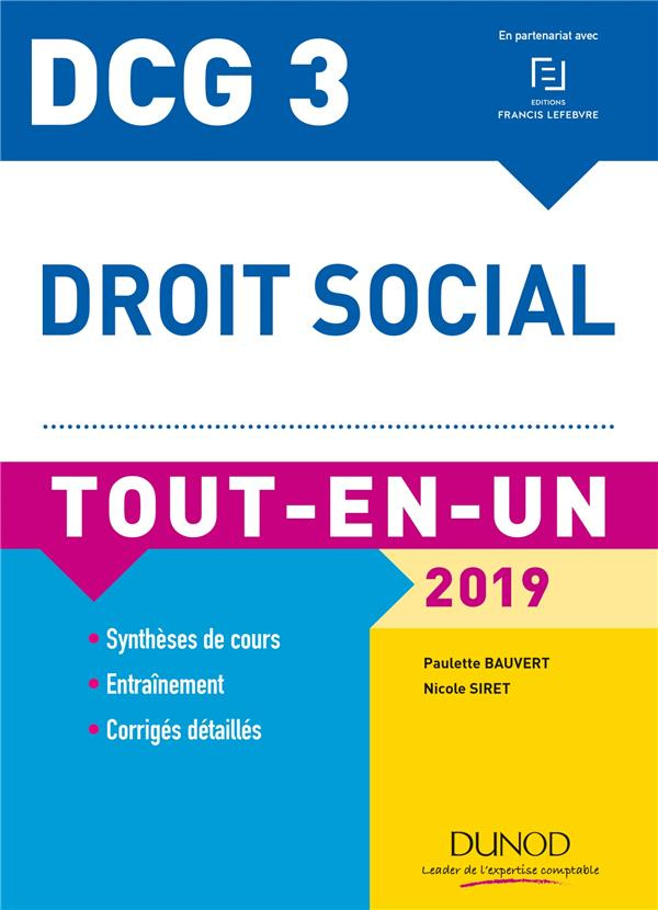 DCG 3 - DROIT SOCIAL 2019 - TOUT-EN-UN
