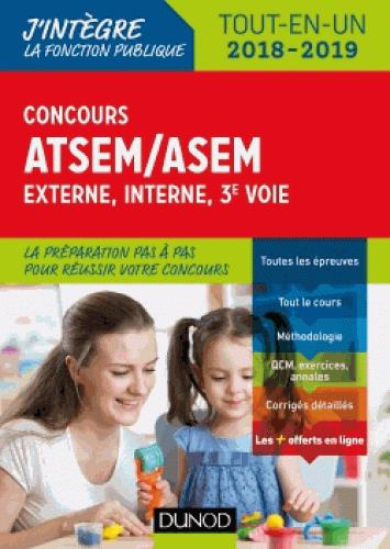 FONCTION PUBLIQUE TERRITORIALE - T01 - CONCOURS ATSEM/ASEM - EXTERNE, INTERNE, 3E VOIE - 2018-2019 -