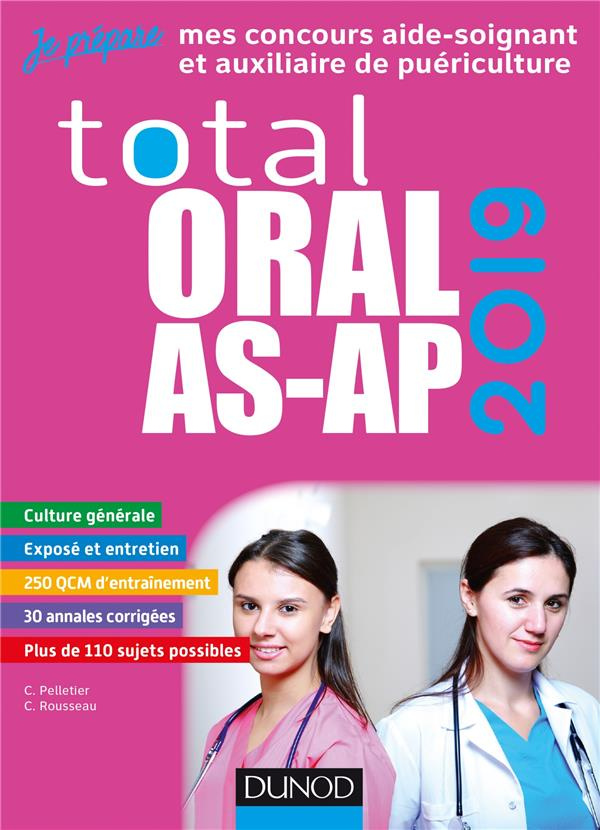 Total oral AS-AP. Concours aide-soignant et auxiliaire de puériculture, Edition 2019