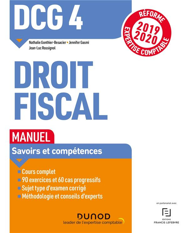 DCG 4 Droit fiscal. Edition 2019-2020