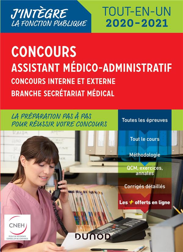 Concours Assistant médico-administratif. Concours externe et interne - Branche Secrétariat médical,
