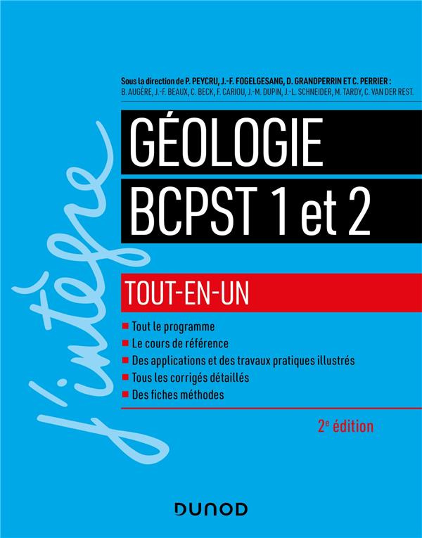 Géologie tout-en-un BCPST 1 et 2. 2e édition