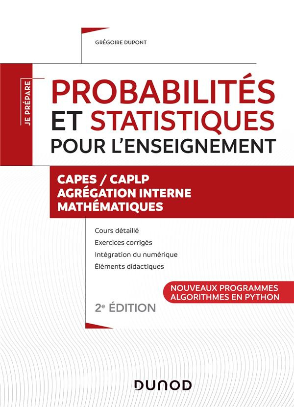 Probabilités et statistiques pour l'enseignement. CAPES/CAPLP - Agrégation interne - Mathématiques -