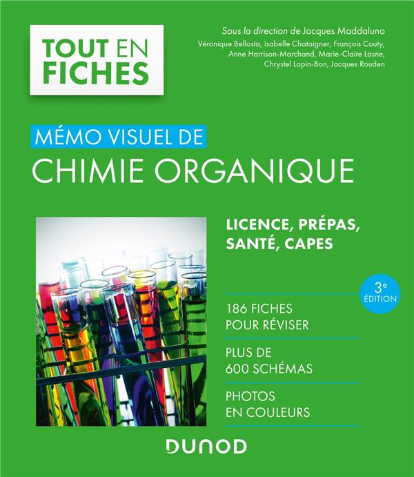 Mémo visuel de chimie organique. 3e édition