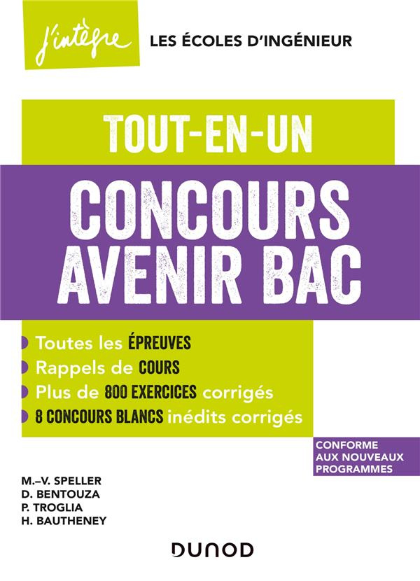 Concours Avenir Bac. Tout-en-un, Edition 2021
