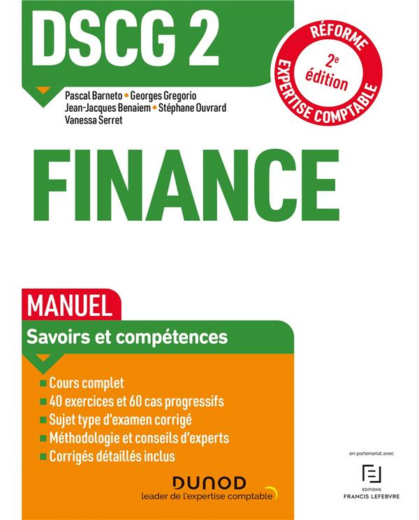 DSCG 2 Finance. Manuel, 2e édition