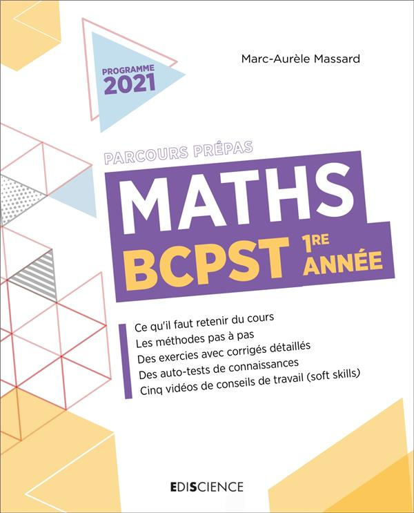 Maths BCPST 1re année Parcours Prépas. Edition 2021