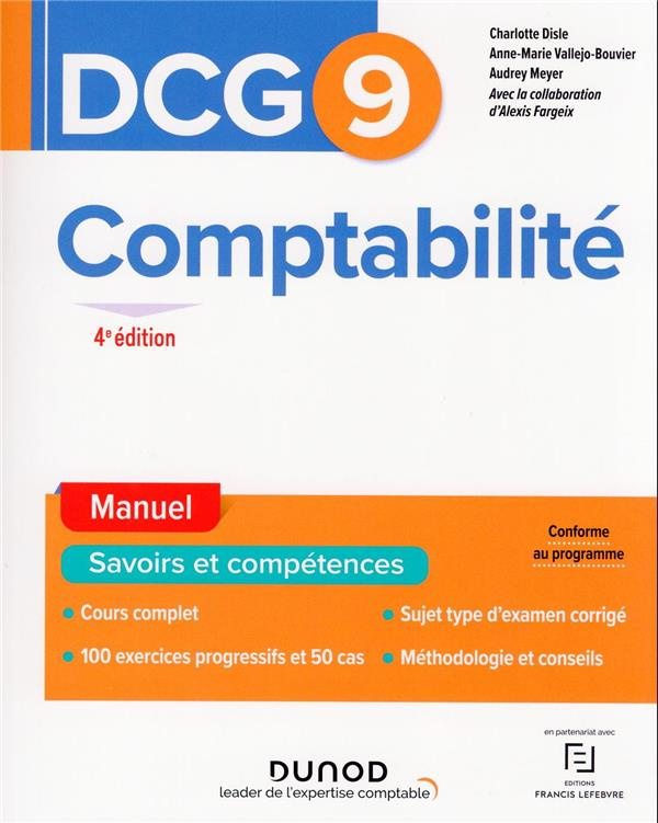 DCG 9 Comptabilité. Manuel, 4e édition