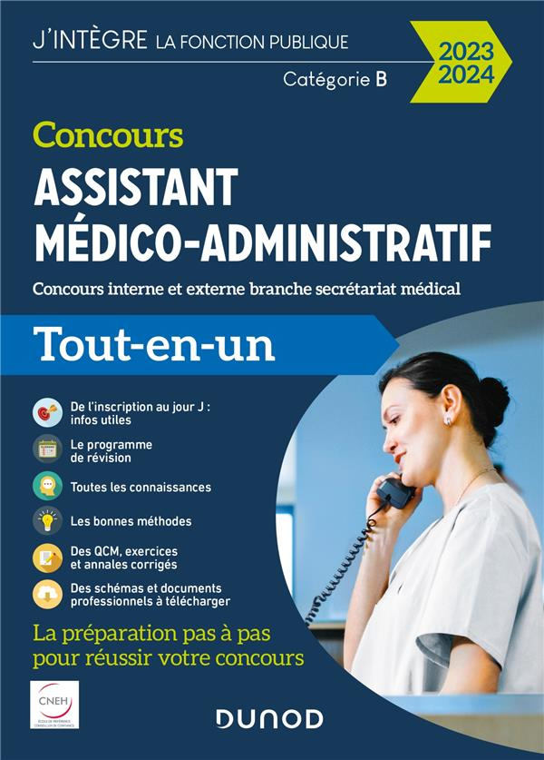 Concours Assistant médico-administratif. Concours interne et externe branche secrétariat médical Tou