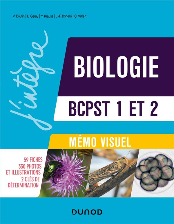 Biologie BCPST 1 et 2. Mémo visuel, 3e édition