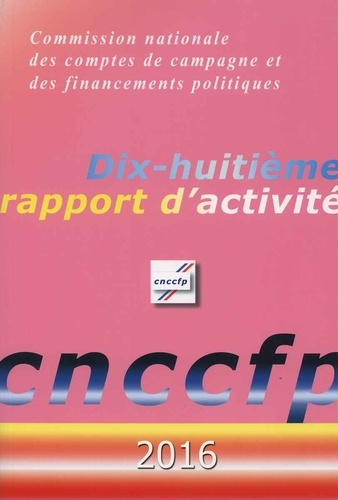 Dix-huitième rapport d'activité CNCCFP