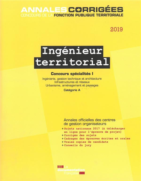 Ingénieur territorial Concours spécialités. Tome 1, Ingénierie, gestion technique et architecture, i