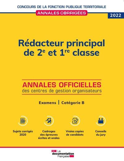Rédacteur principal de 2e et 1re classe. Examens d'avancement de grade et de promotion interne, caté